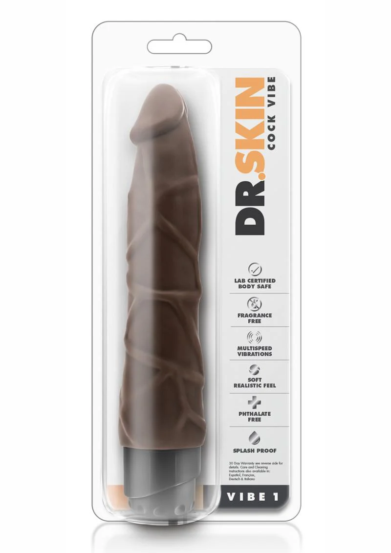 Dr. Skin Cock Vibe 1 Silver Collection Vibrating Dildo - Image 8