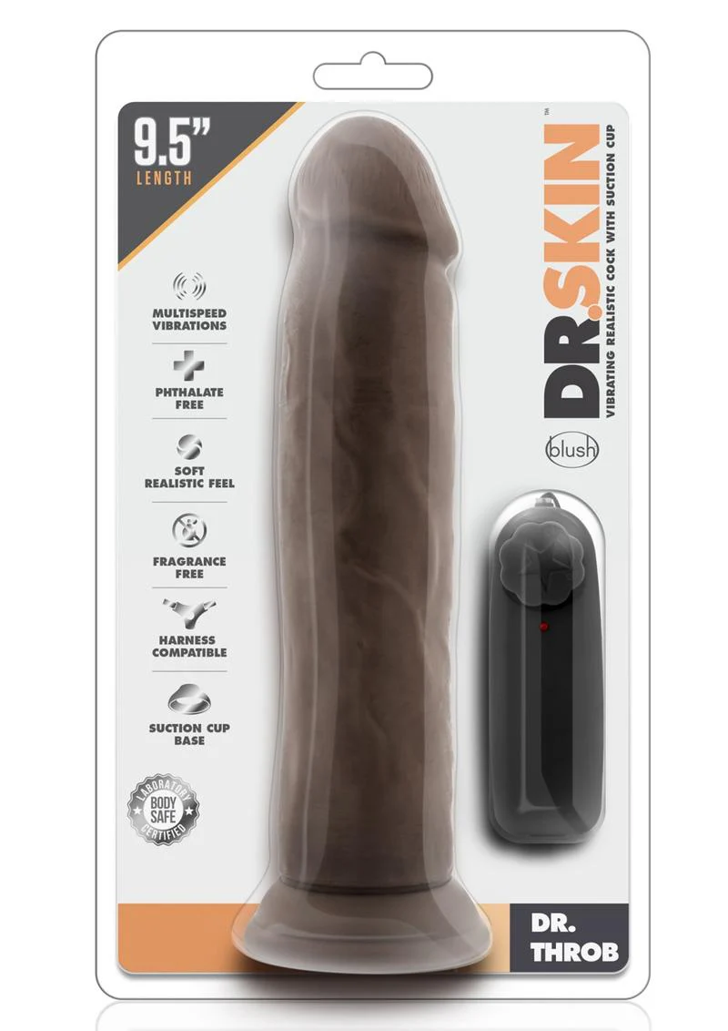 Dr. Skin Dr. Throb Vibrating Dildo with Remote Control - Image 10