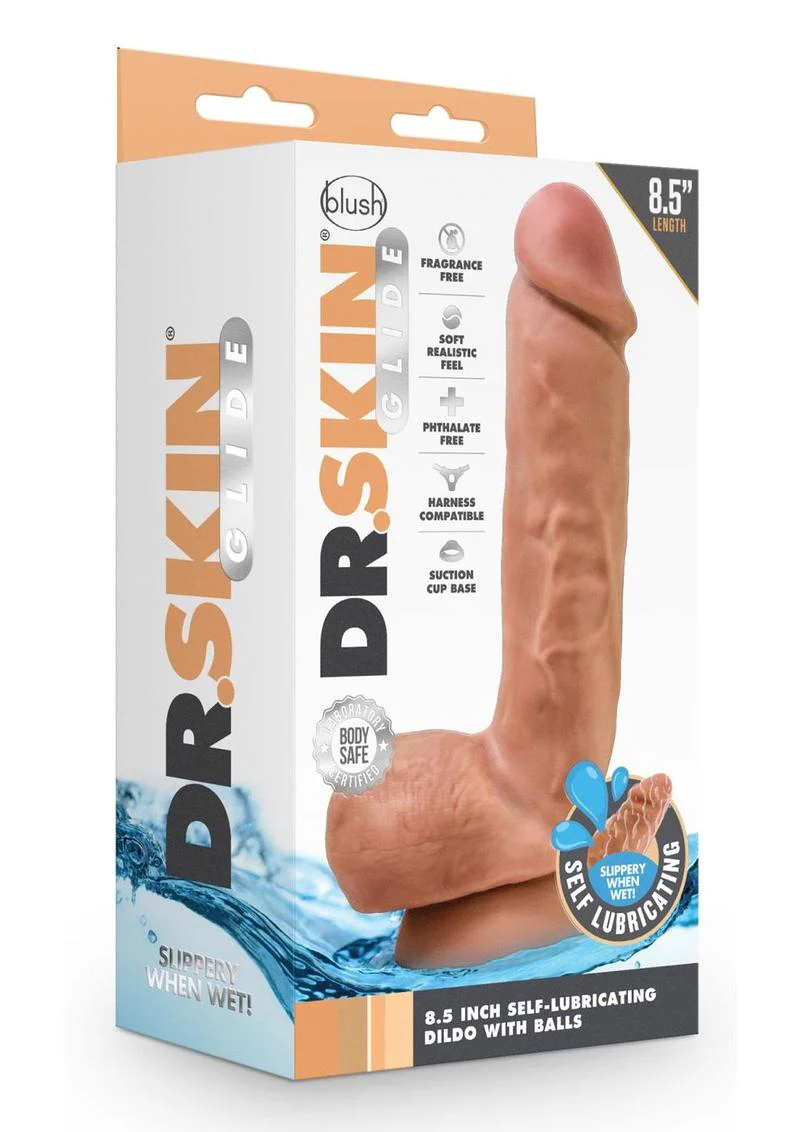 Dr. Skin Glide Self-Lubricating Soft Dildo - Image 19
