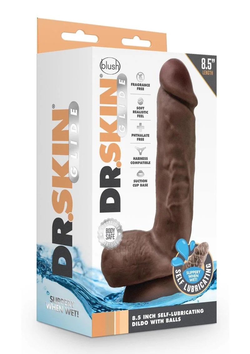 Dr. Skin Glide Self-Lubricating Soft Dildo - Image 22
