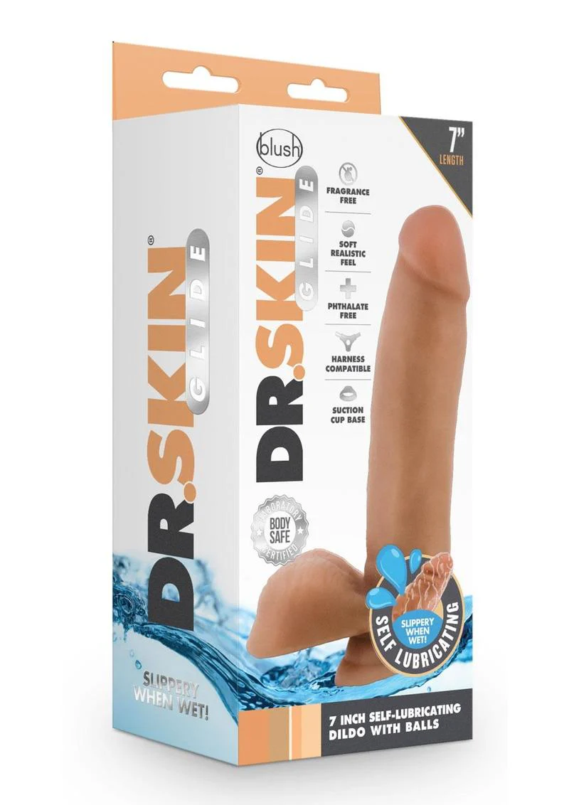 Dr. Skin Glide Self-Lubricating Soft Dildo - Image 23