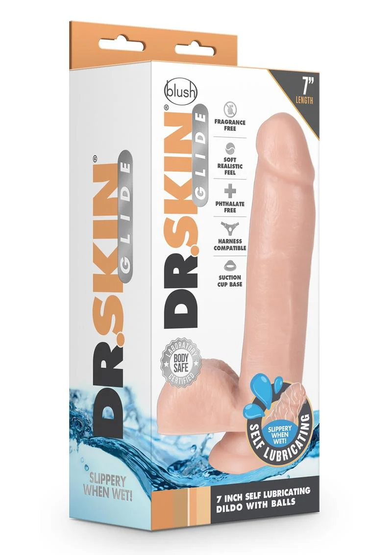 Dr. Skin Glide Self-Lubricating Soft Dildo - Image 24