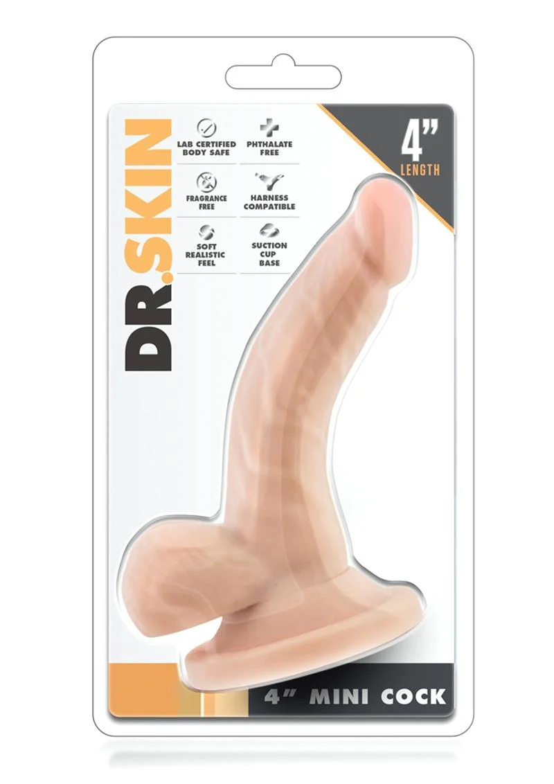 Dr. Skin Mini Dildo With Balls And Suction Cup - Image 4