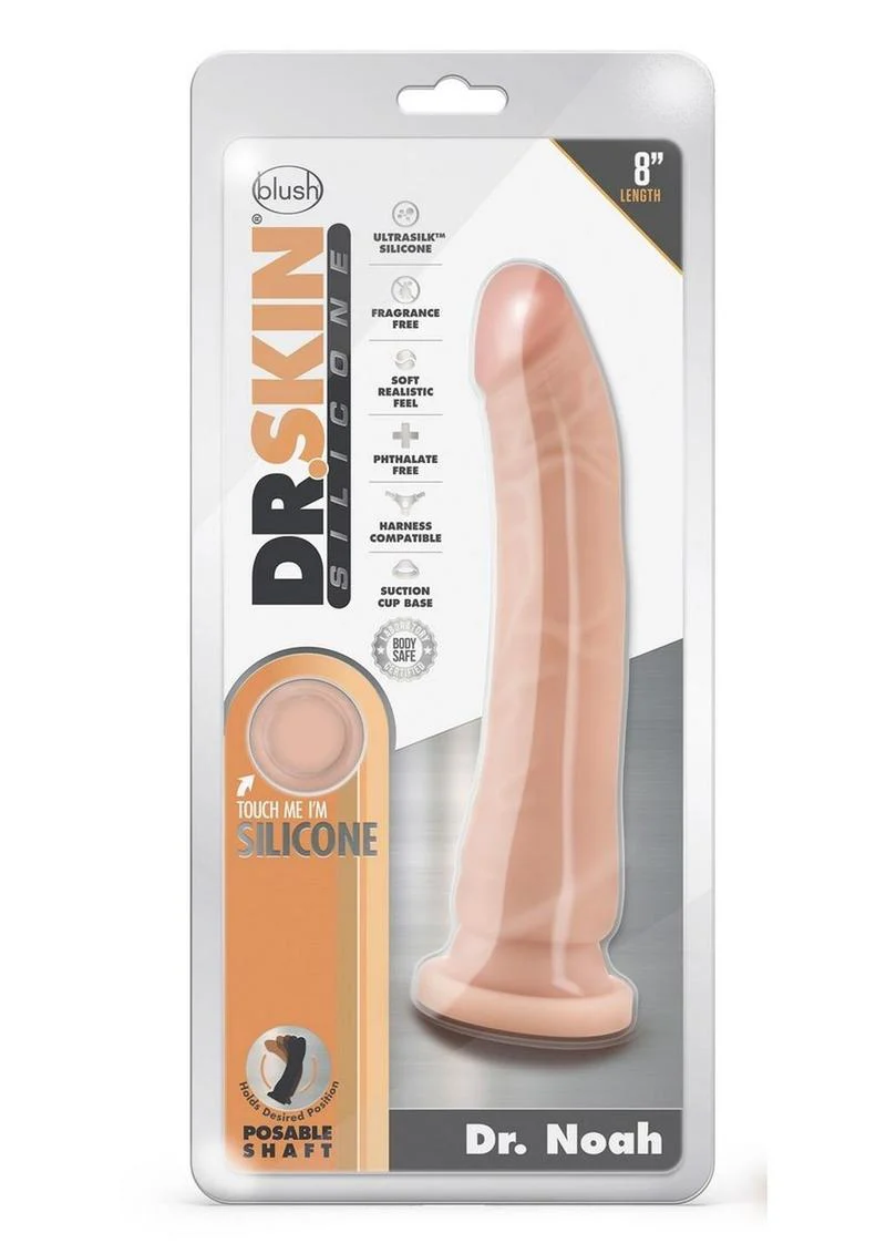 Dr. Skin Platinum Collection Silicone Dr. Noah Dildo with Suction Cup - Image 8