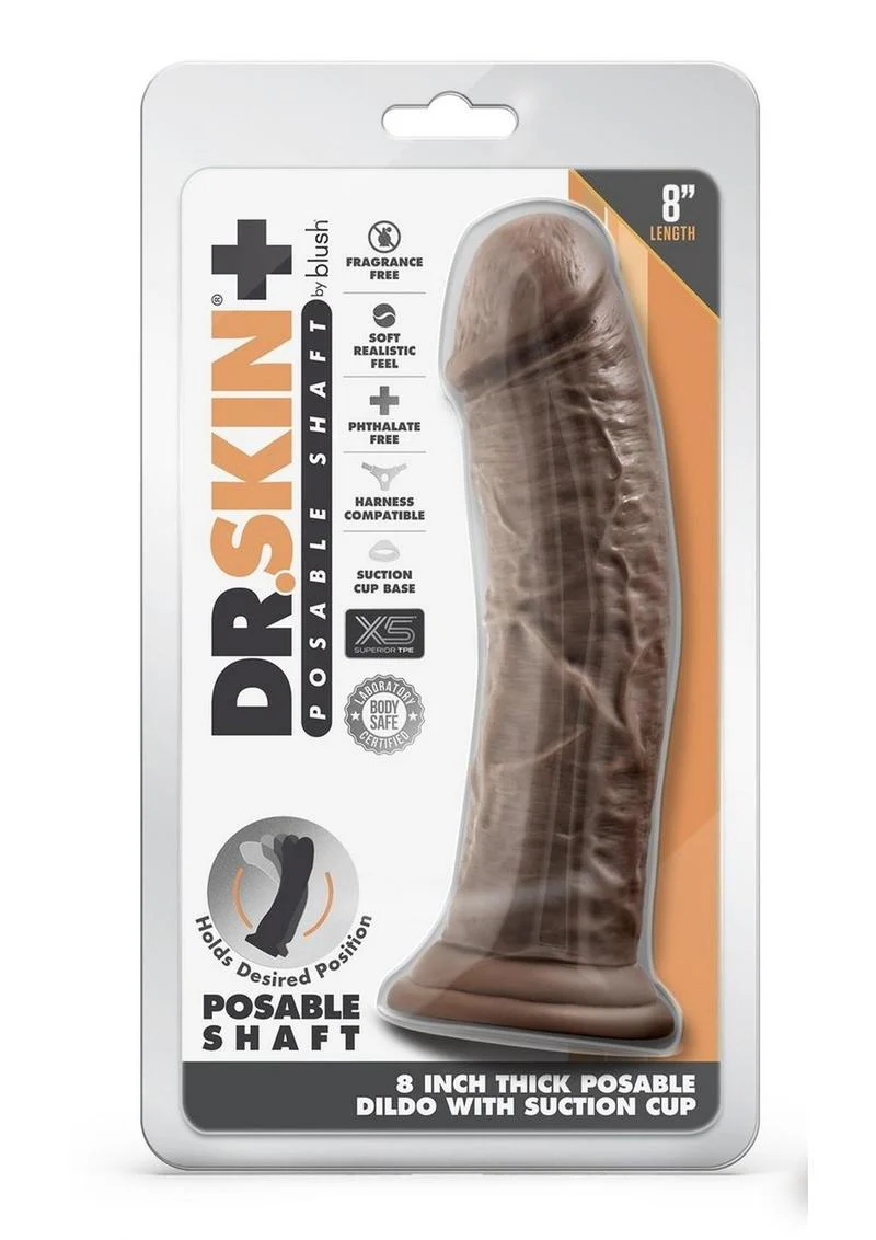 Dr. Skin Plus Thick Posable Dildo - Image 13