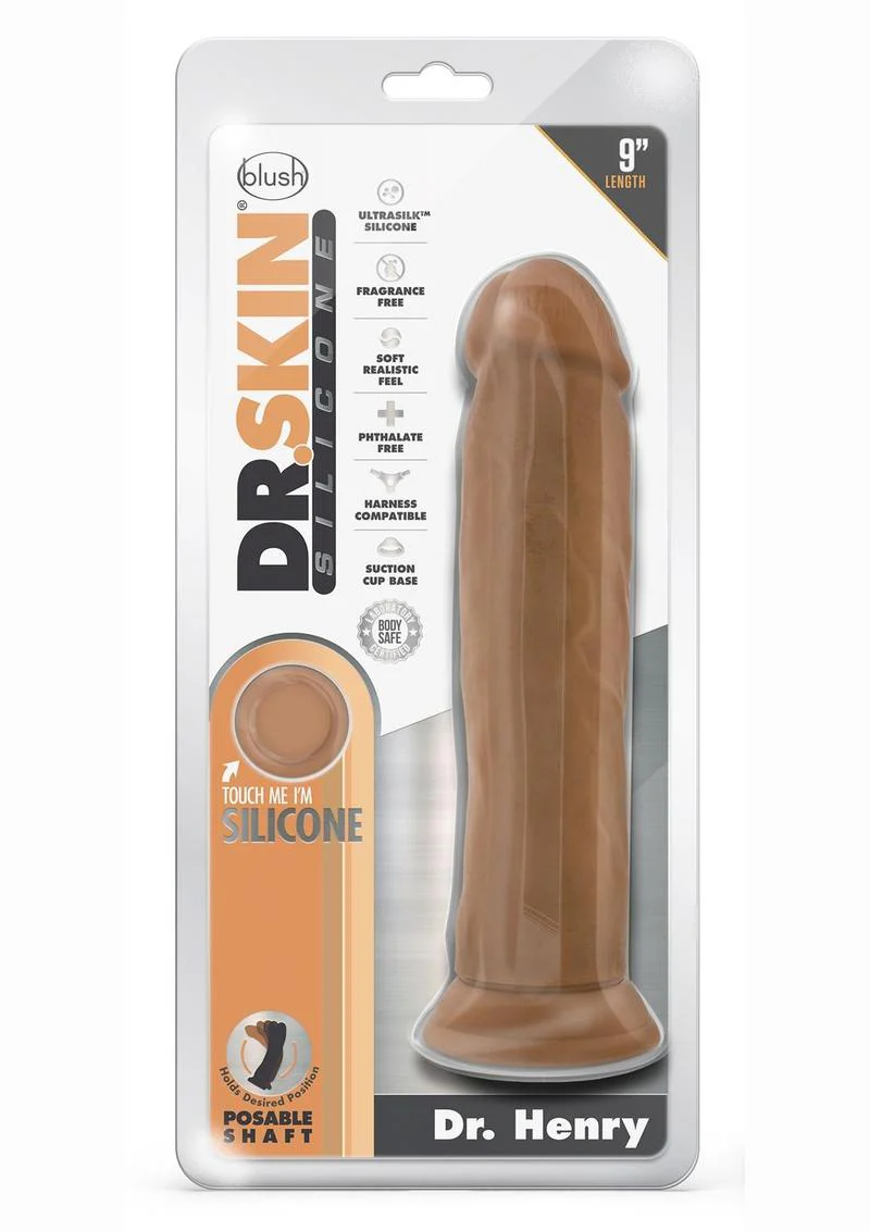 DR.SKIN Silicone Collection Dr. Henry Realistic Dildo with Suction Cup - Image 6
