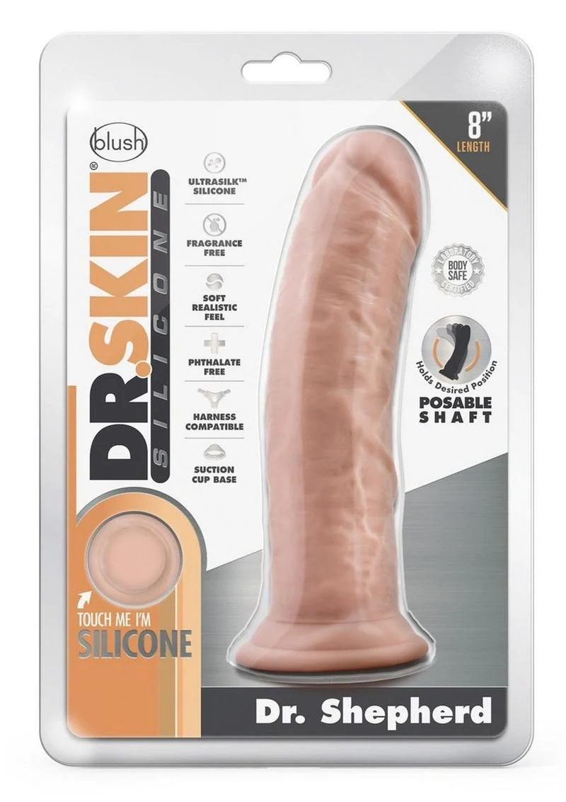Dr. Skin Silicone Dr. Shepherd Dildo Posable Shaft with Suction Cup - Image 4