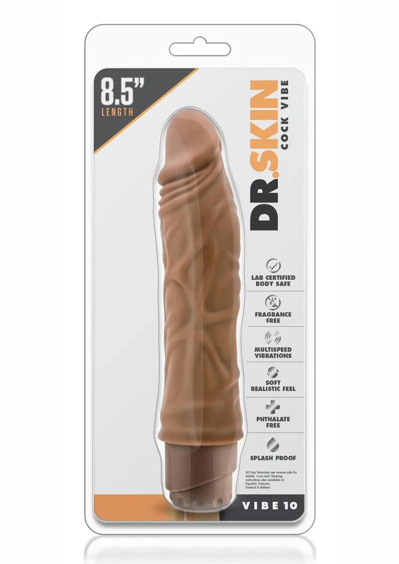 Dr. Skin Vibe 10 Vibrating Cock Vibe For Realistic Feel - Image 7