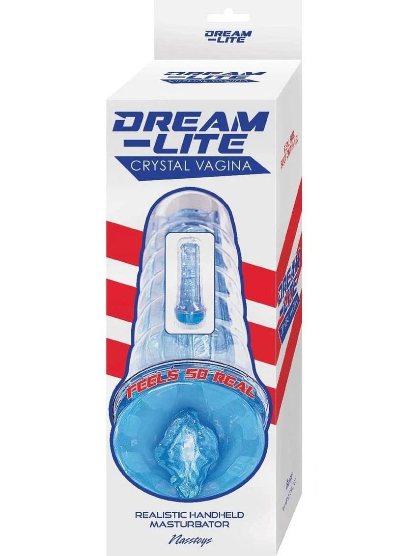 Dream Lite Crystal Vagina Realistic Handheld Masturbator - Image 7