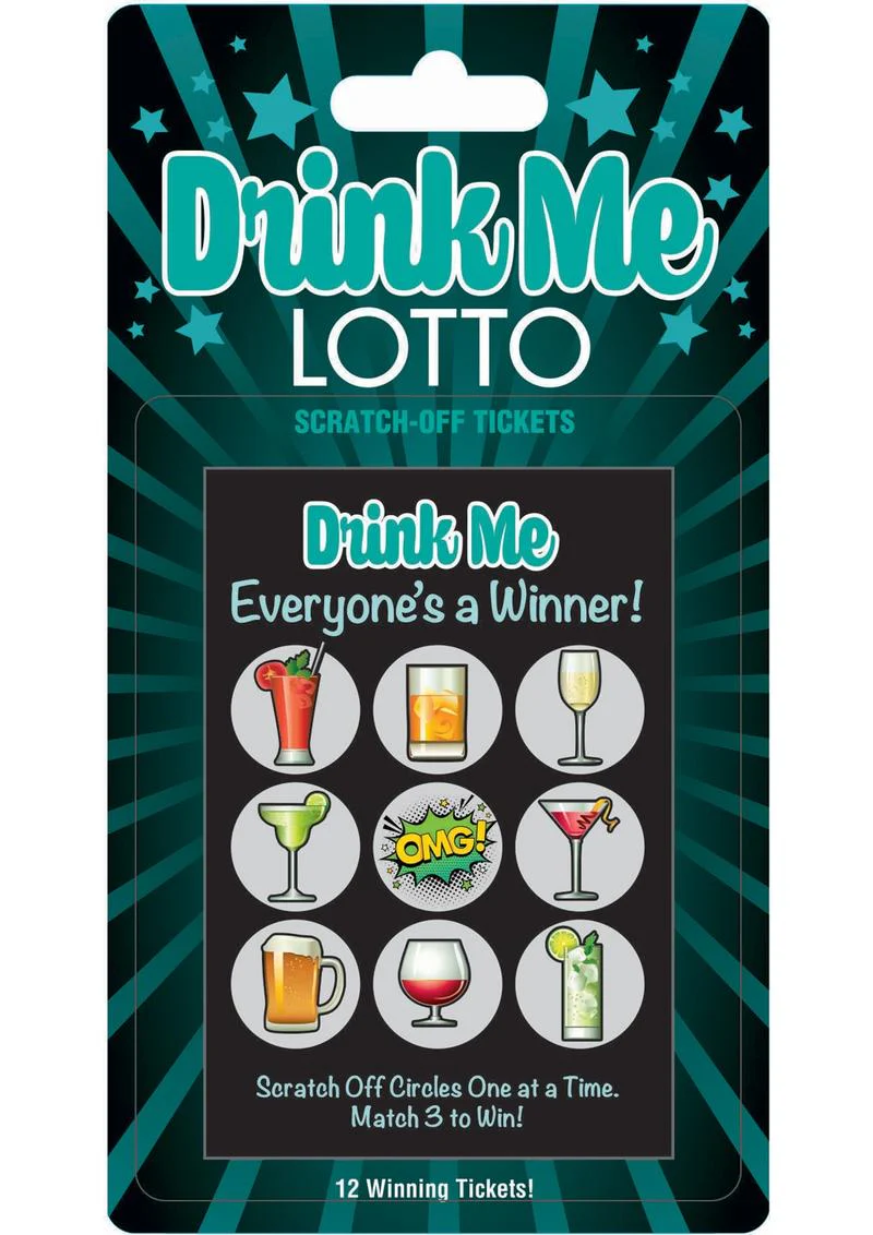 Drink Me Lotto Scratch-Off Tickets 12 Per Pack Everyone's a Winner - Image 2