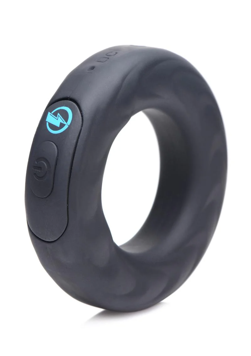 E-Stim Pro by Zeus Rechargeable Vibrating C-Ring with Remote Control