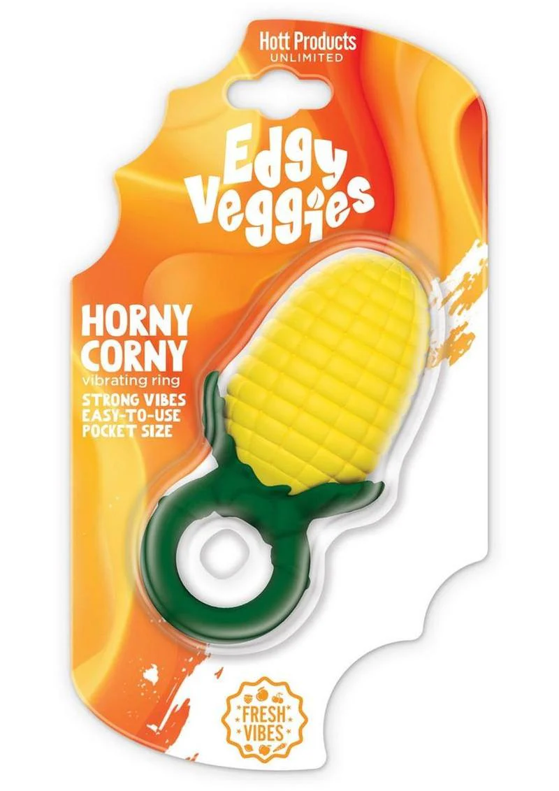 Edgy Veggies Horny Corny Vibrating Ring - Image 2