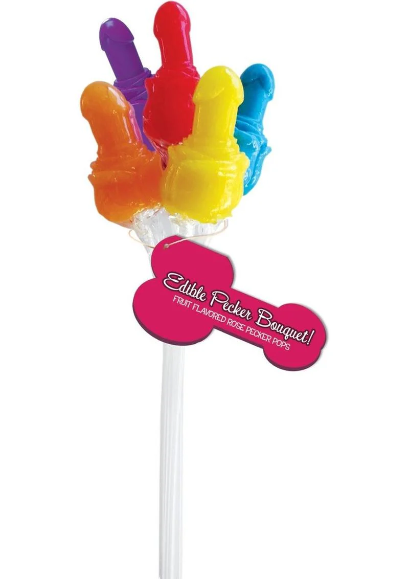 Edible Pecker Bouquet 6 Rose Pecker Pops