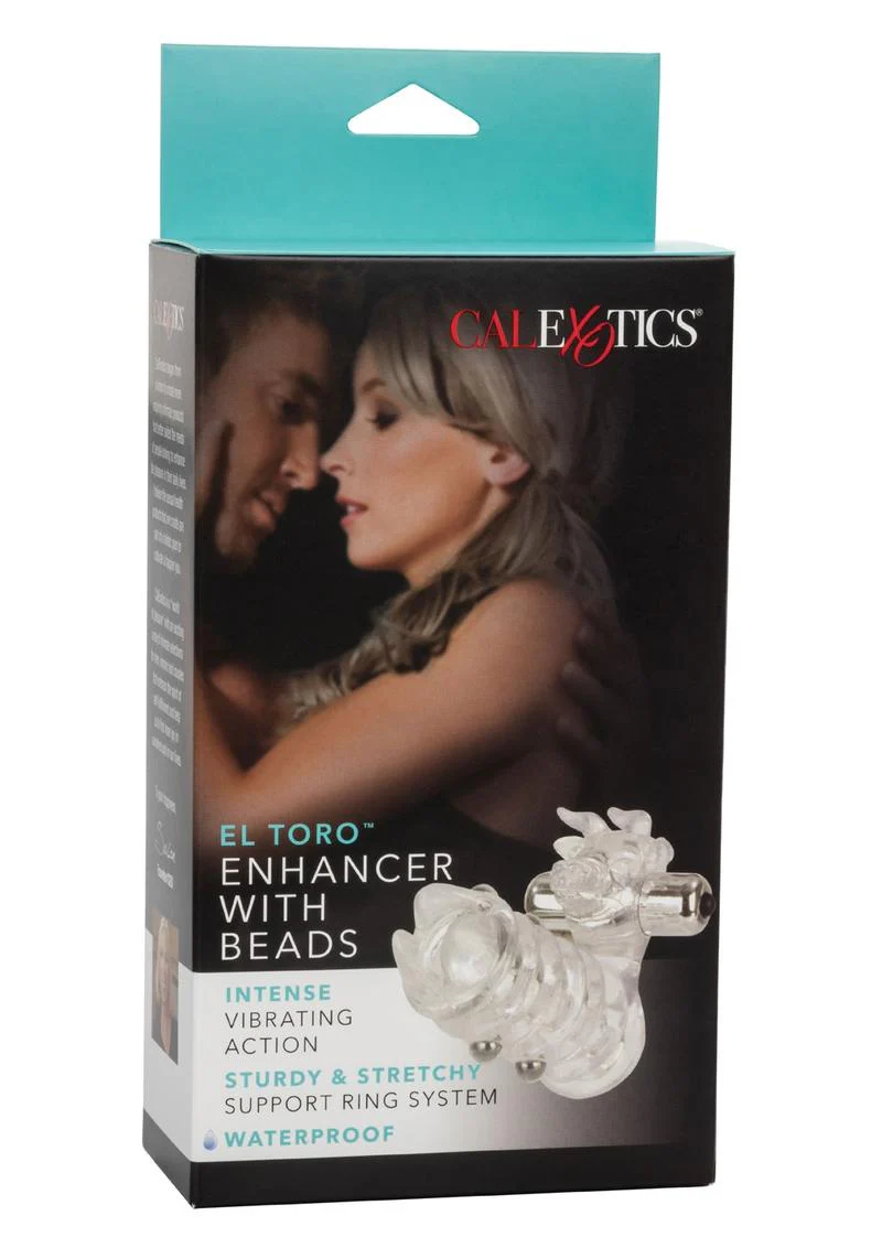 El Toro Enhancer with Beads with Removable Stimulator Waterproof - Image 4
