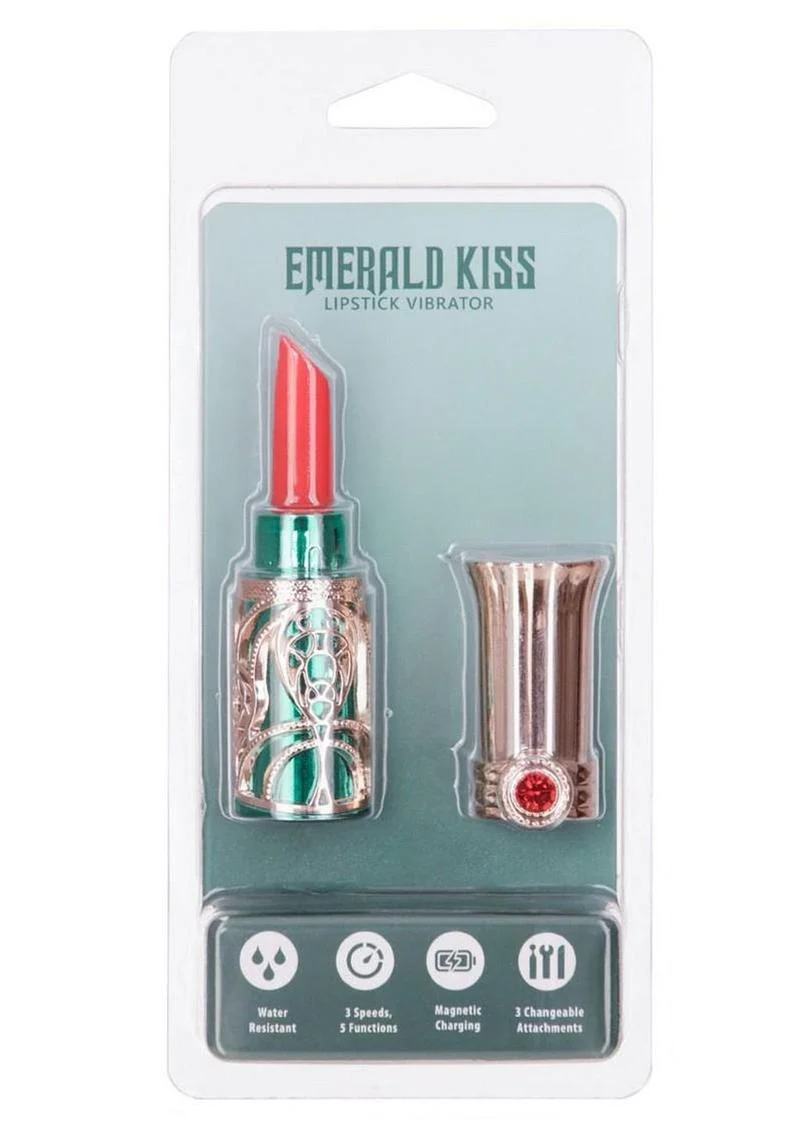 Emerald Kiss Lipstick Vibrator - Image 4