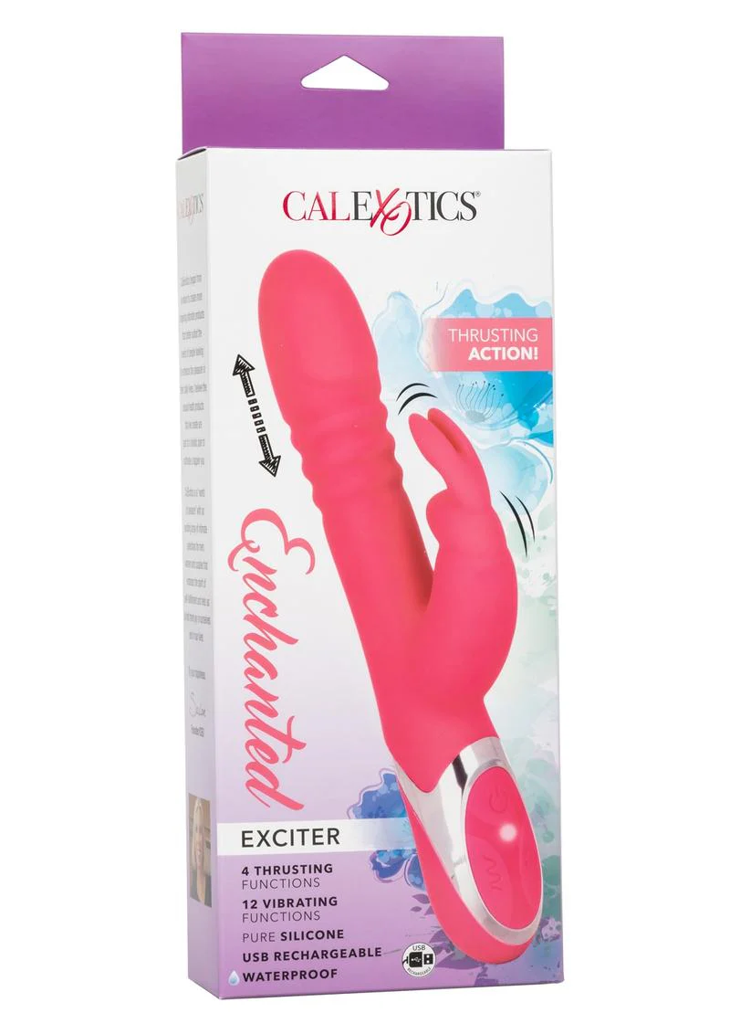 Enchanted Exciter Rechargeable Silicone Thrusting Rabbit Vibrator - Image 4