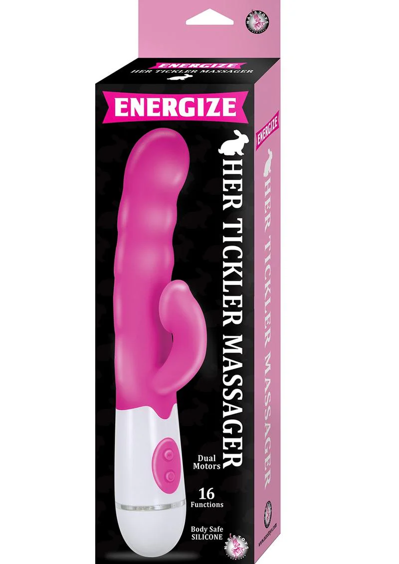 Energize Her Tickler Massager Silicone Rabbit Vibrator - Image 2
