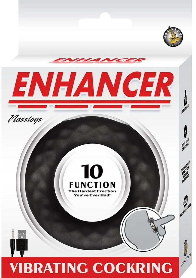 Enhancer Rechargeable Silicone Vibrating Cockring - Image 4