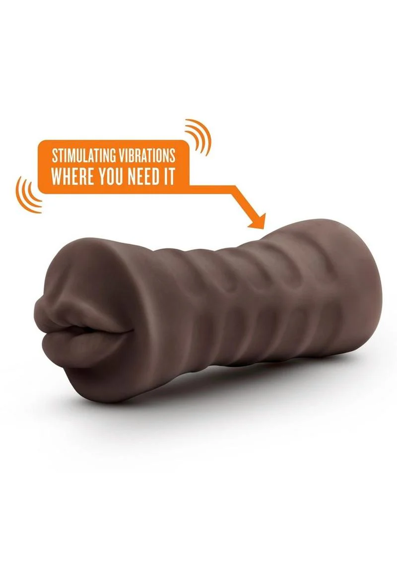 EnLust Krystal Dual-End Vibrating Stroker With Realistic Mouth - Image 2