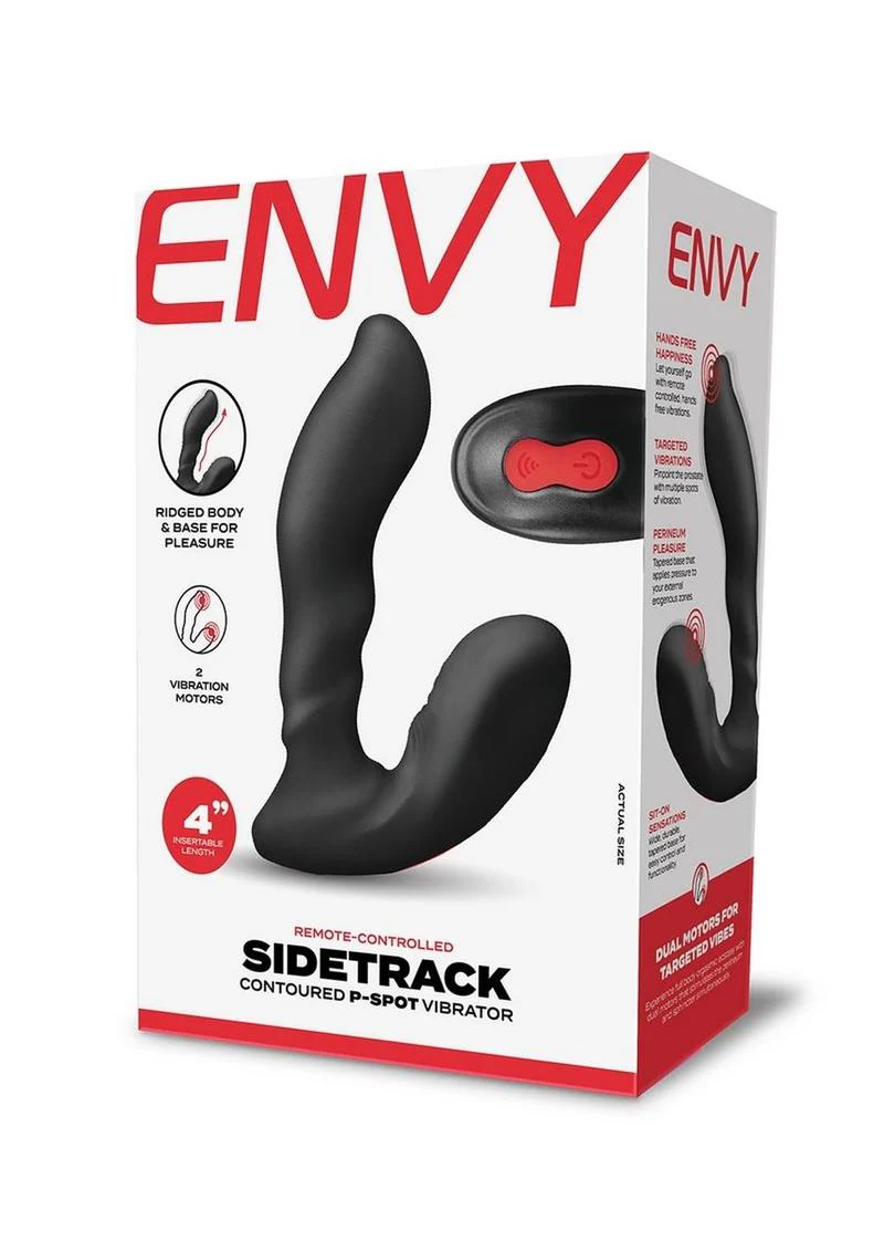 ENVY Sidetrack Rechargeable Silicone Contoured P-Spot Vibrator - Image 3