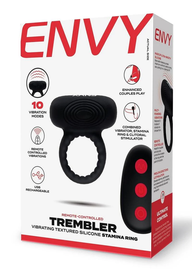 Envy Toys Trembler Vibrating Silicone Stamina Ring - Image 4