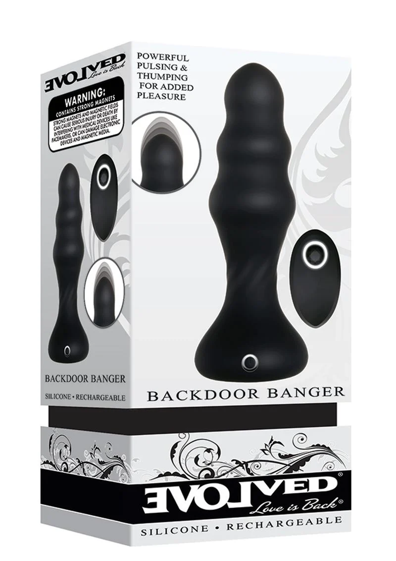 Evolved Backdoor Banger Silicone Rechargeable Anal Vibrator - Image 4