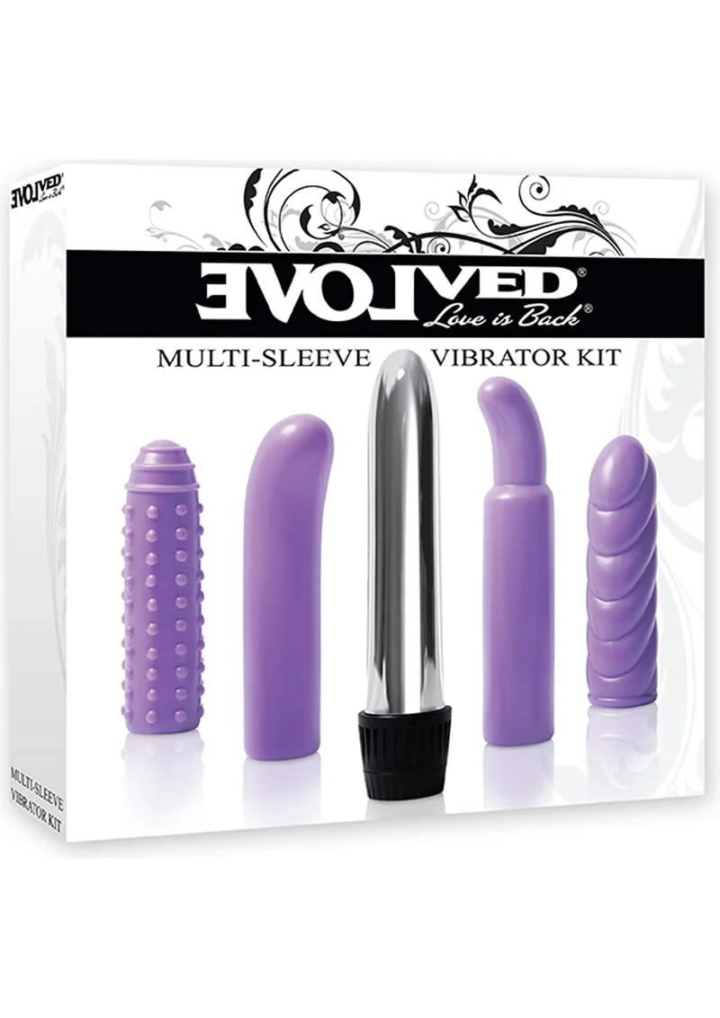 Evolved Multi-Sleeve Vibrator Kit Versatile Pleasure Set - Image 3