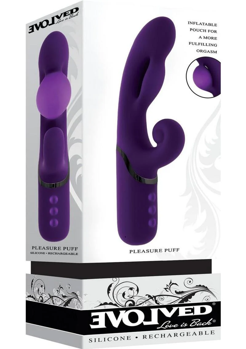 Evolved Pleasure Puff Expandable Rabbit Vibrator - Image 4