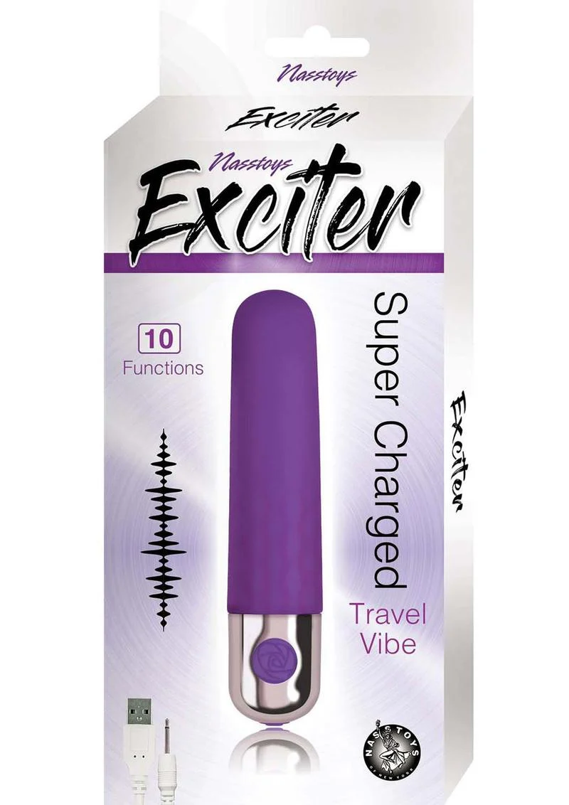 Exciter Super Charged Travel Vibe Rechargeable Silicone Vibrator - Image 10
