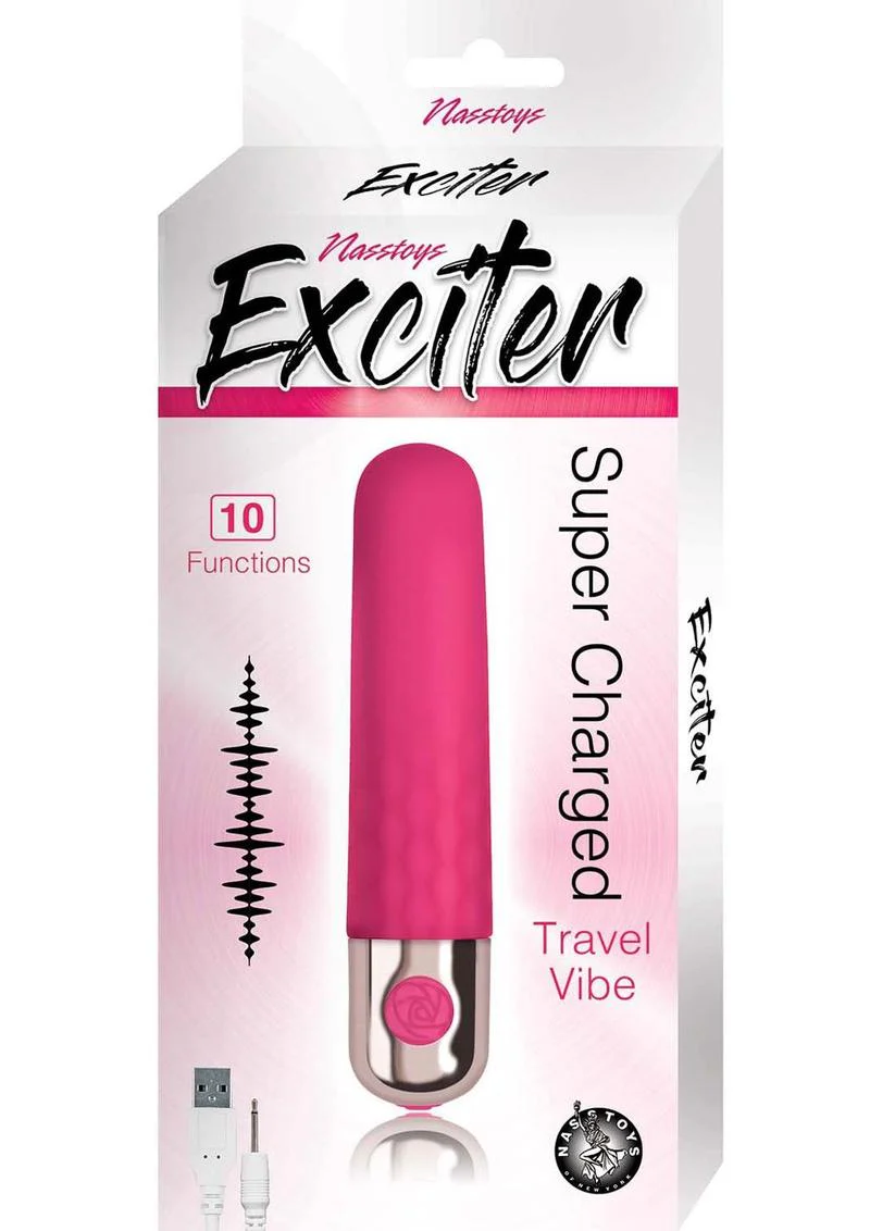 Exciter Super Charged Travel Vibe Rechargeable Silicone Vibrator - Image 11