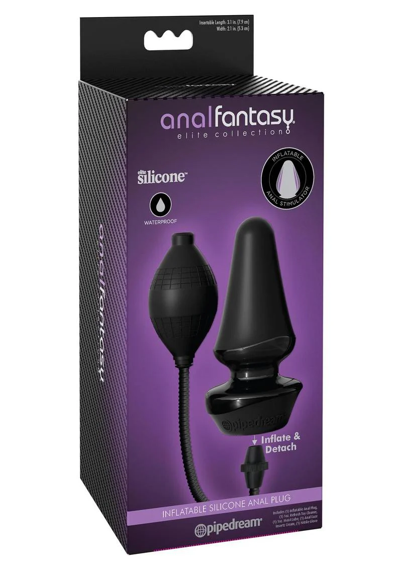 Fantasy Elite Inflatable Silicone Anal Plug - Image 3