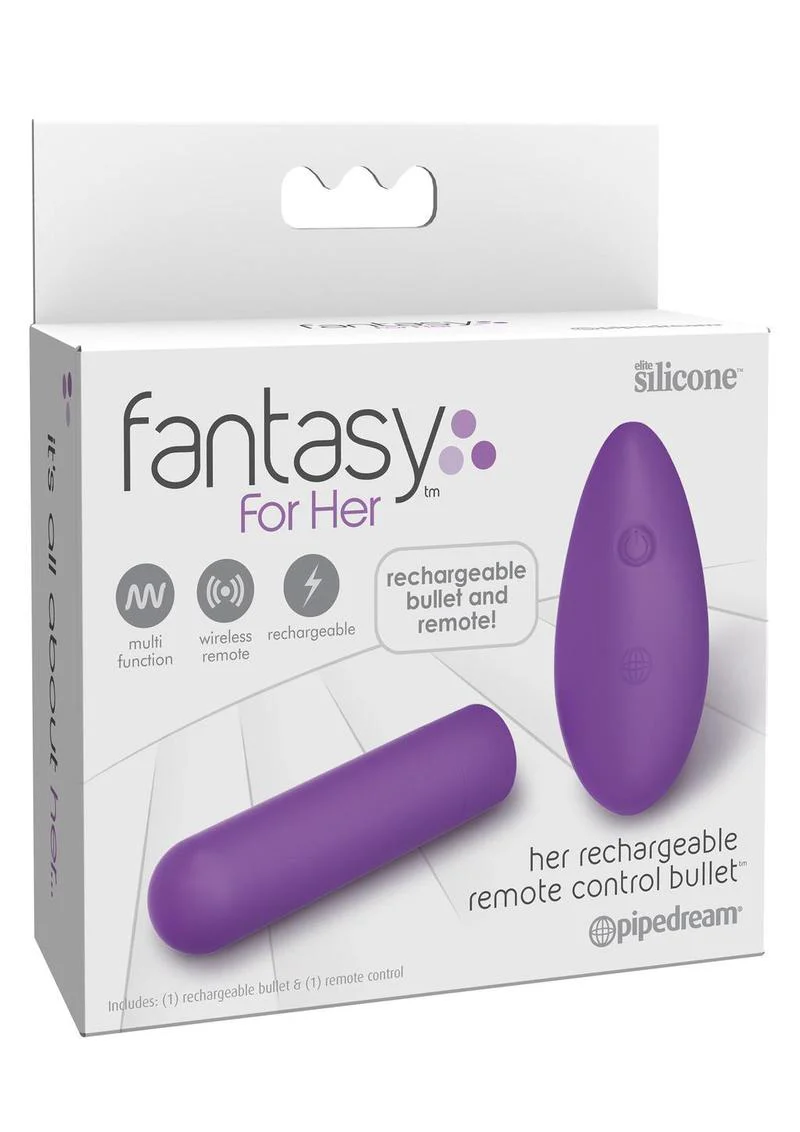 Fantasy For Her Silicone Rechargeable Remote Control Bullet - Image 3