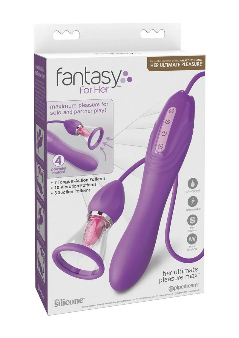 Fantasy For Her Ultimate Pleasure Max 7 Tongue Patterns 10 Vibrations - Image 4