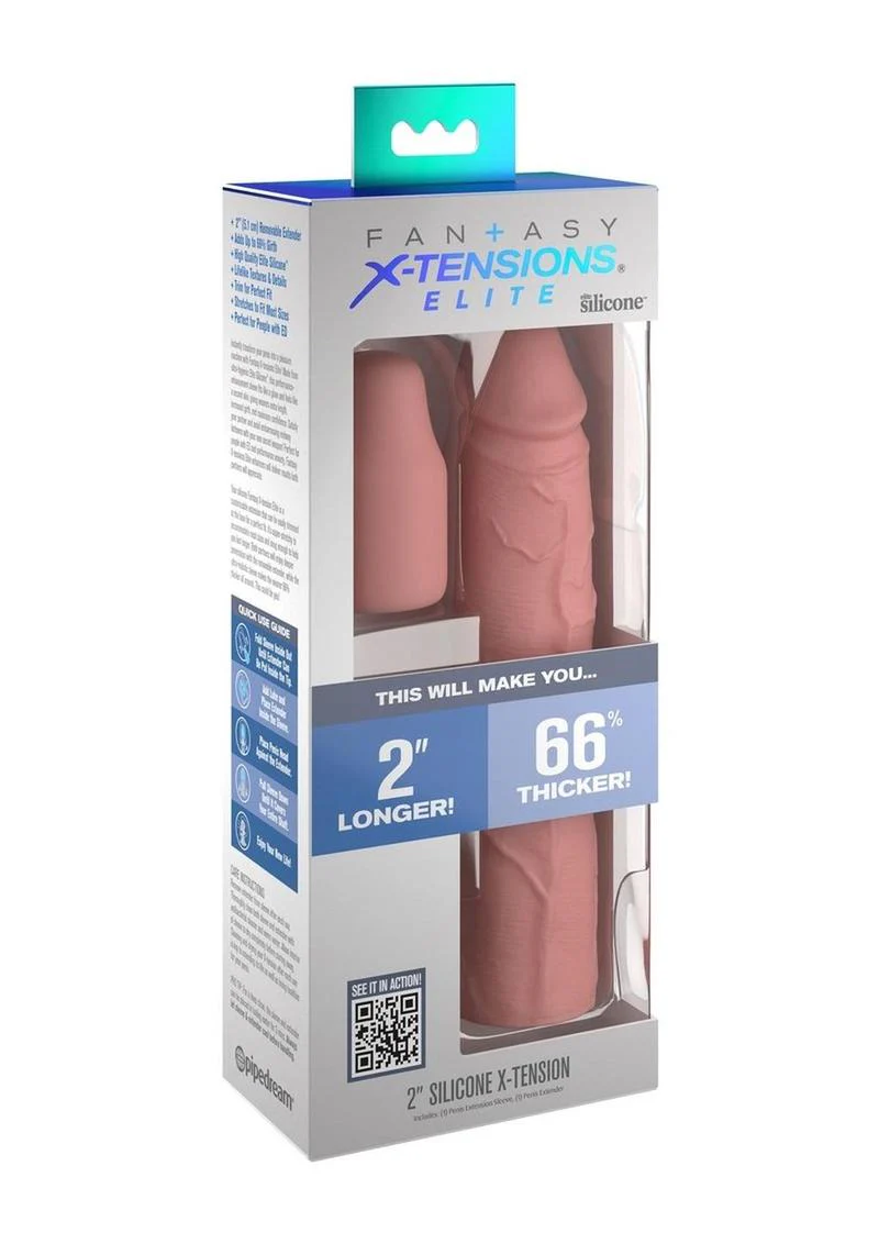 Fantasy X-Tensions Elite Silicone 2 Inch Penis Sleeve - Image 6