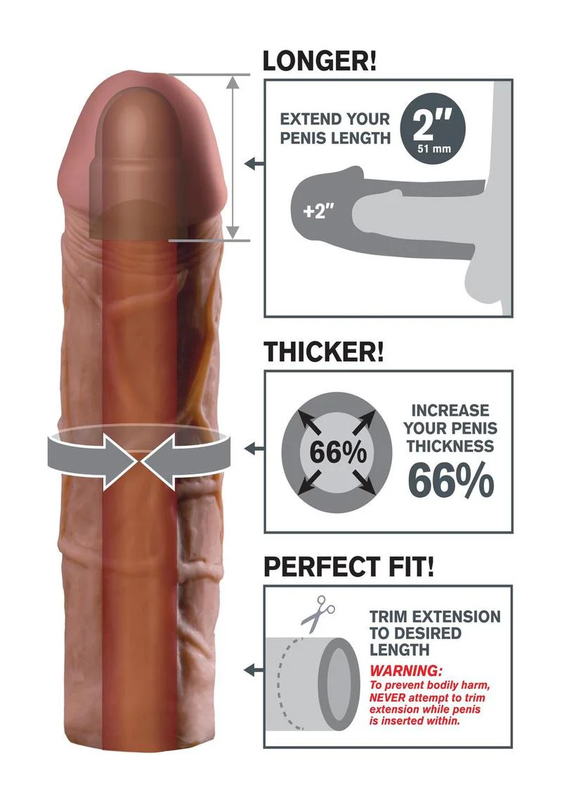 Fantasy X-Tensions Mega 2 Inch Extension Sleeve - Image 2