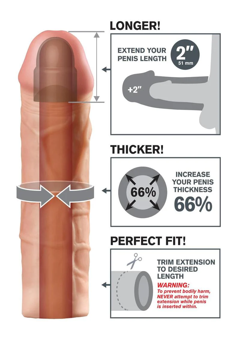 Fantasy X-Tensions Mega 2 Inch Extension Sleeve - Image 3