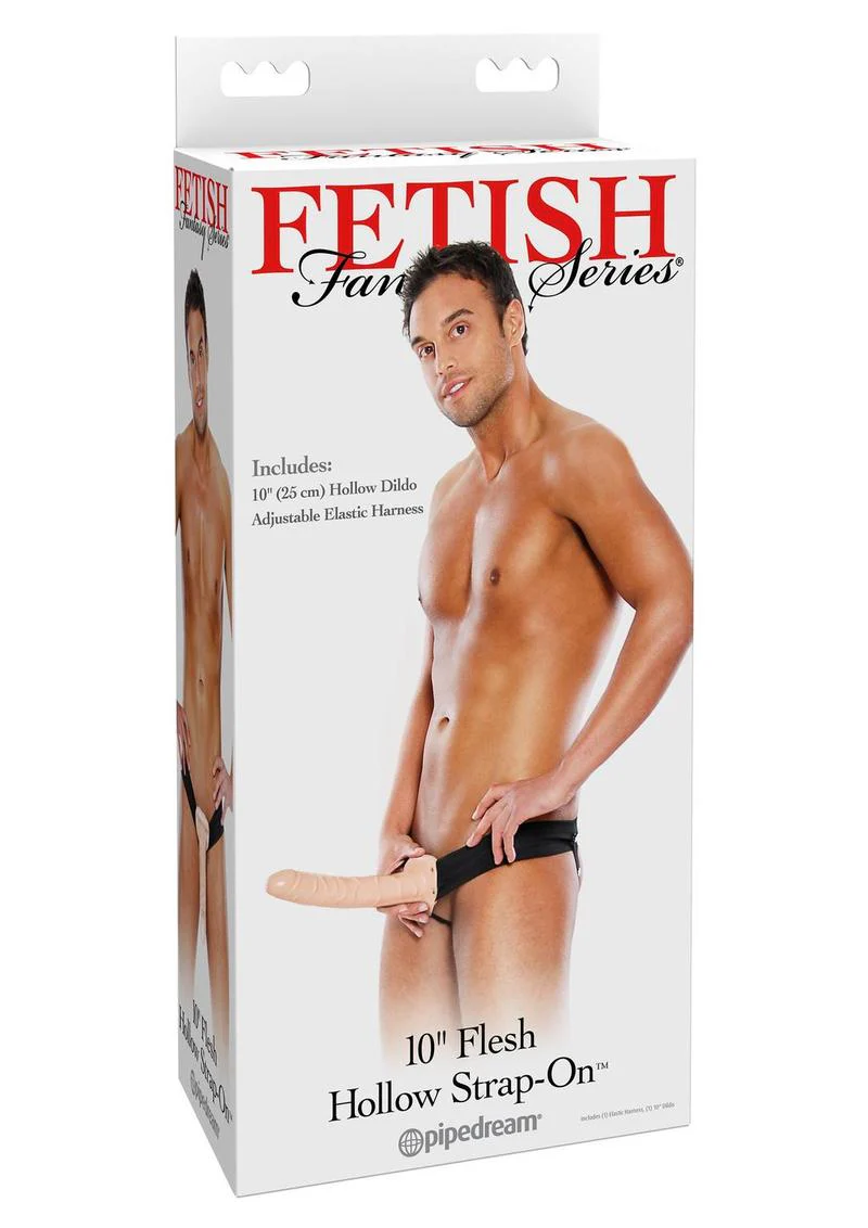 Fetish Fantasy Series Flesh Hollow Strap-On Harness - Image 3