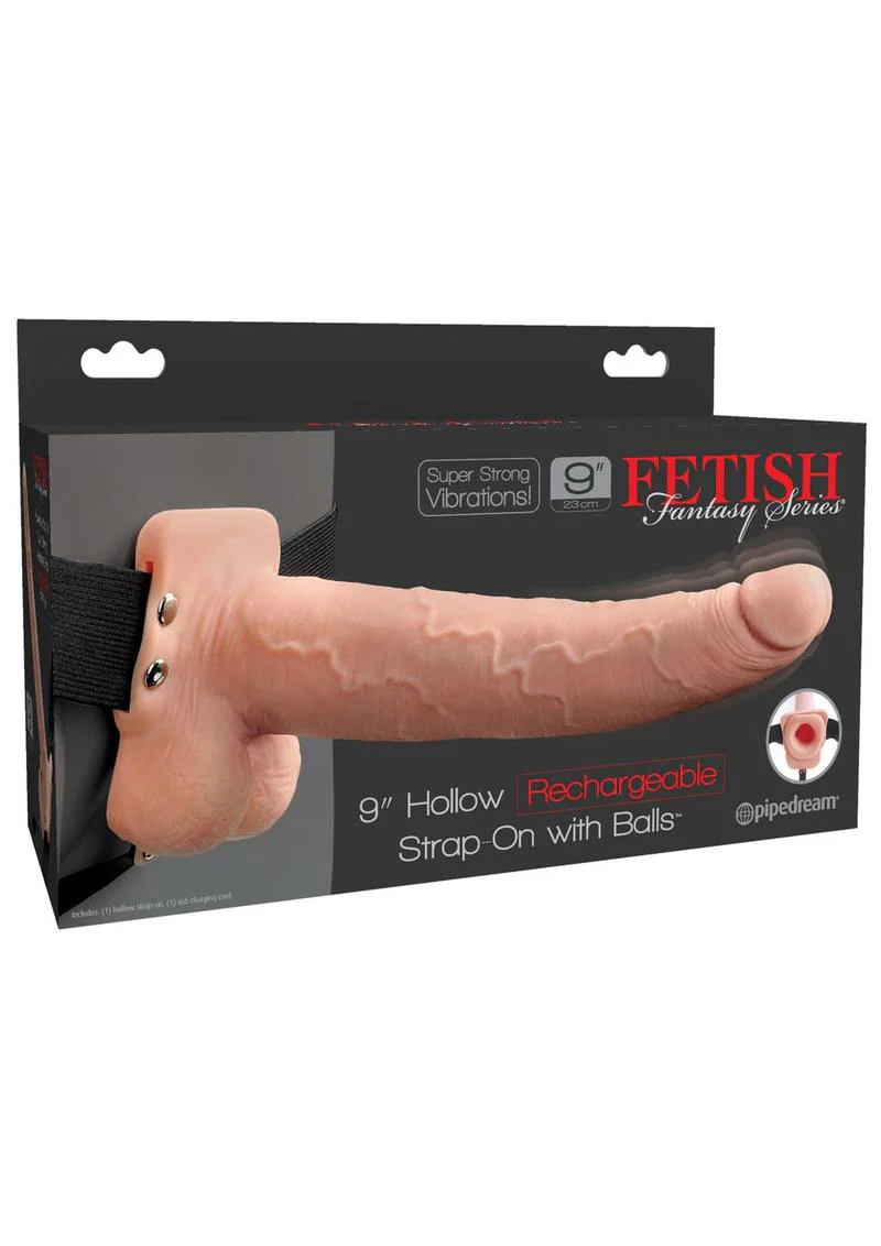 Fetish Fantasy Series Hollow Rechargeable Strap-On With Balls - Image 8
