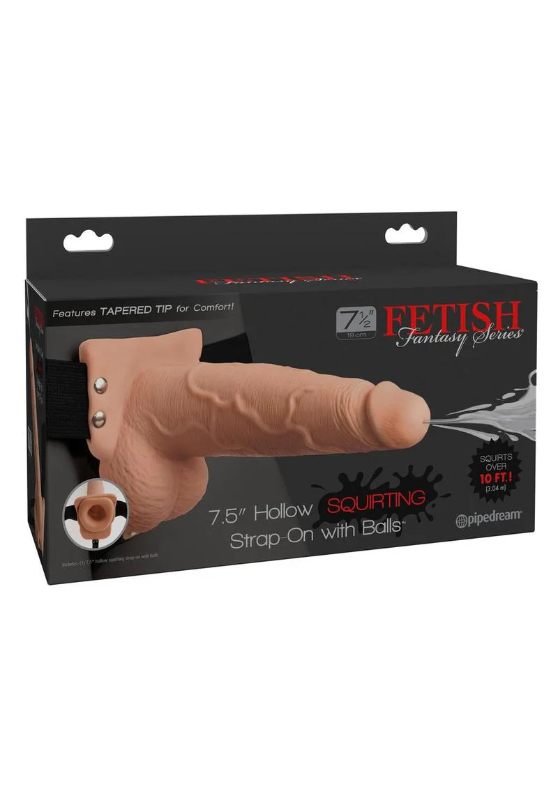 Fetish Fantasy Series Hollow Squirting Strap-On Balls and Harness - Image 10