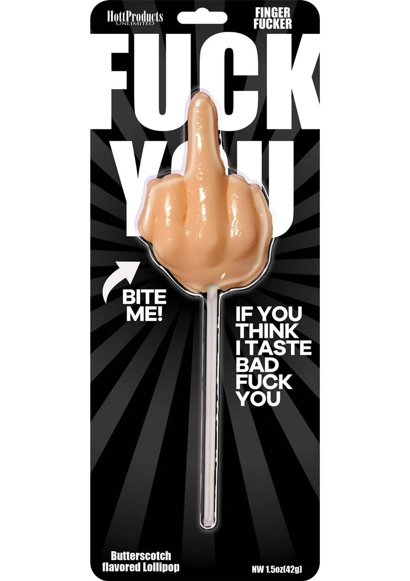 Finger Fucker Lollipop Butterscotch Flavor with a Bold Attitude - Image 2
