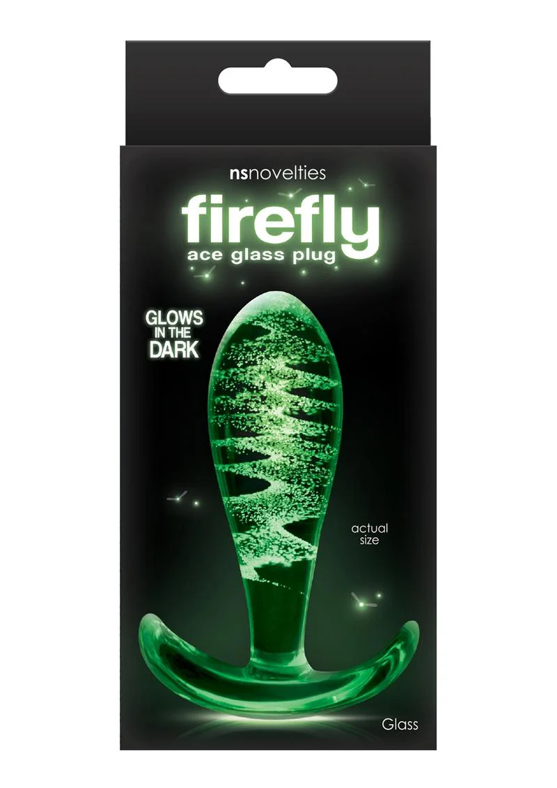 Firefly Ace Glass Plug Glow in the Dark Butt Plug - Image 3