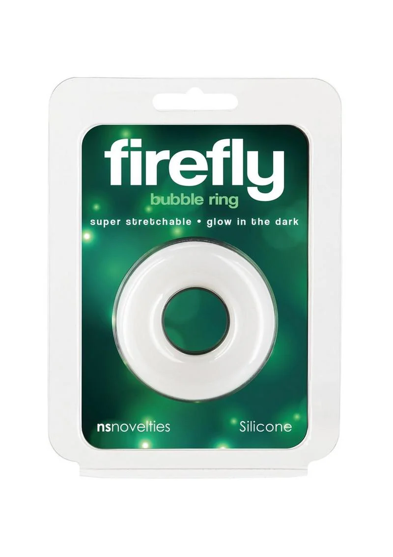 Firefly Glow in the Dark Bubble Single Super Stretchable Silicone Cock Ring - Image 10
