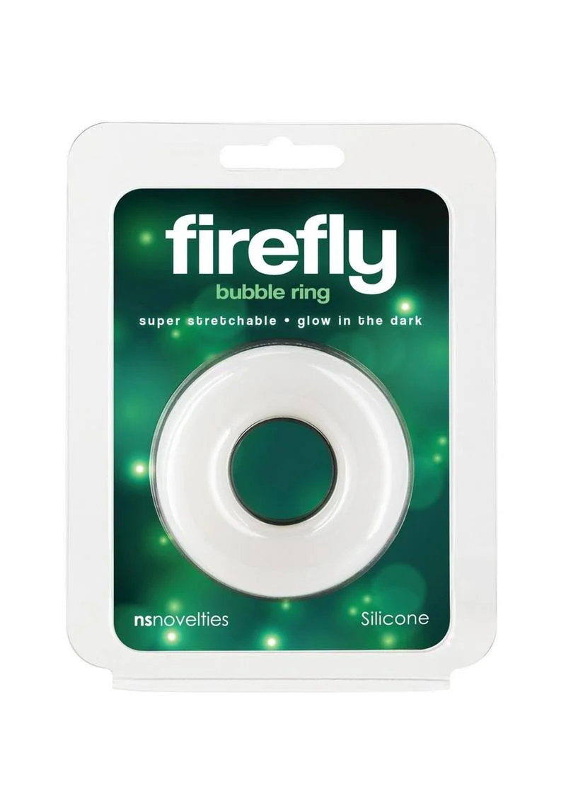 Firefly Glow in the Dark Bubble Single Super Stretchable Silicone Cock Ring - Image 12