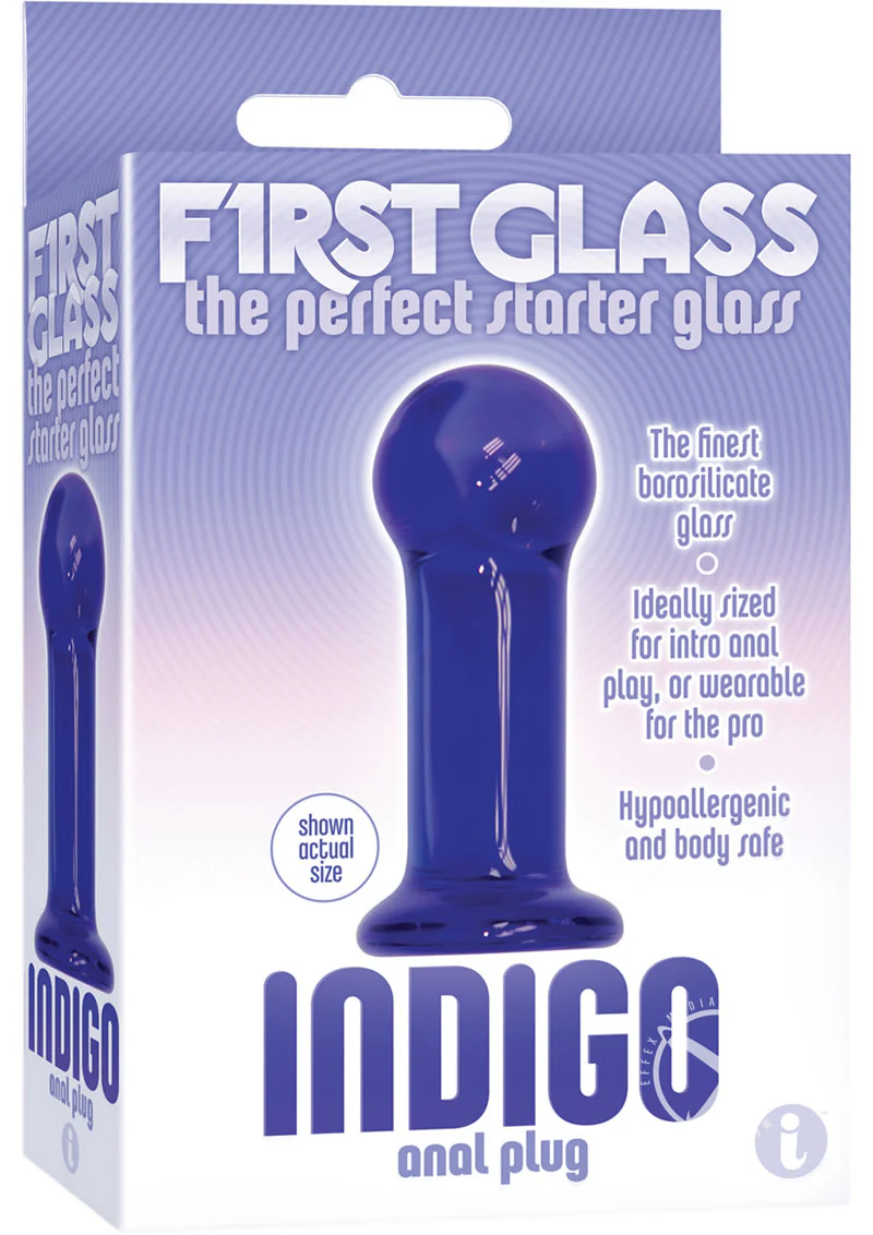First Glass Indigo Anal Plug The Perfect Starter Glass for Pro Play - Image 2