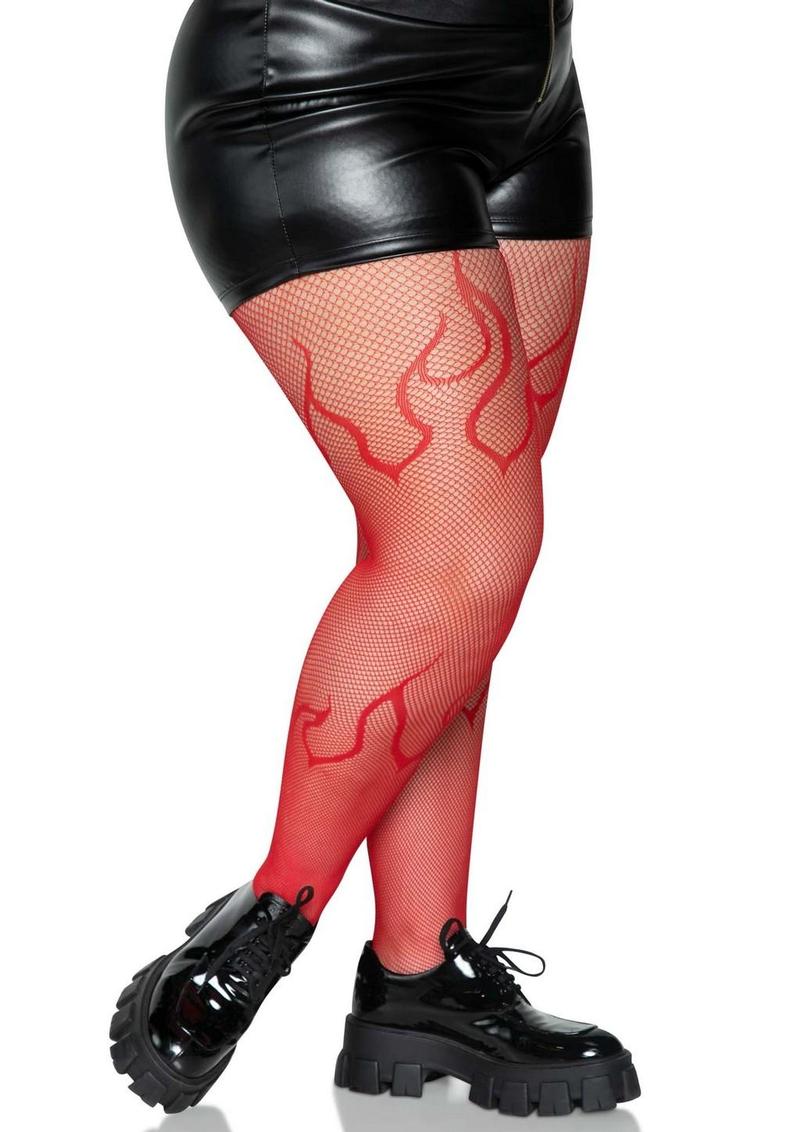 Flame Net Tights - Image 6