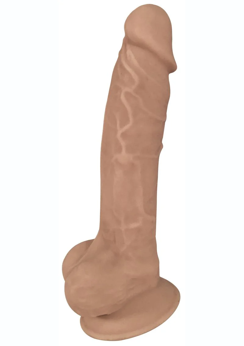 Fleshstixxx Dual Density Silicone Bendable Dong with Balls - Image 10