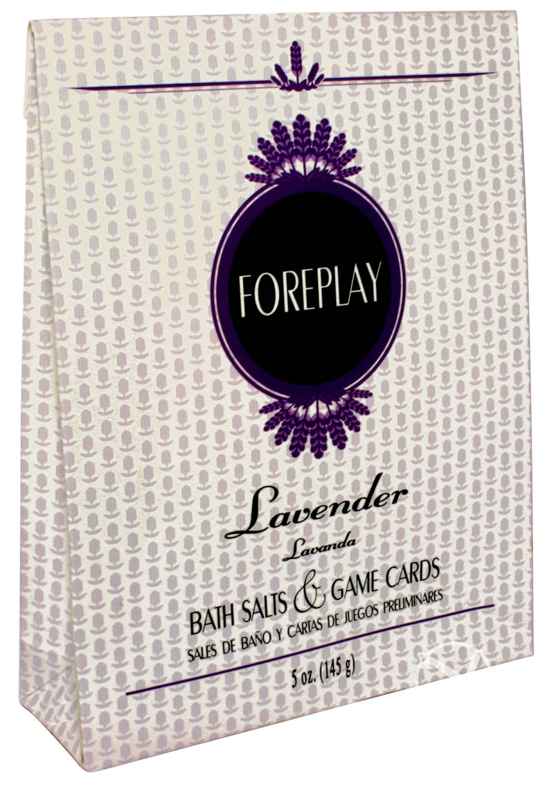 Foreplay Lavender Scented Bath Salts and Game Cards Set - Image 2