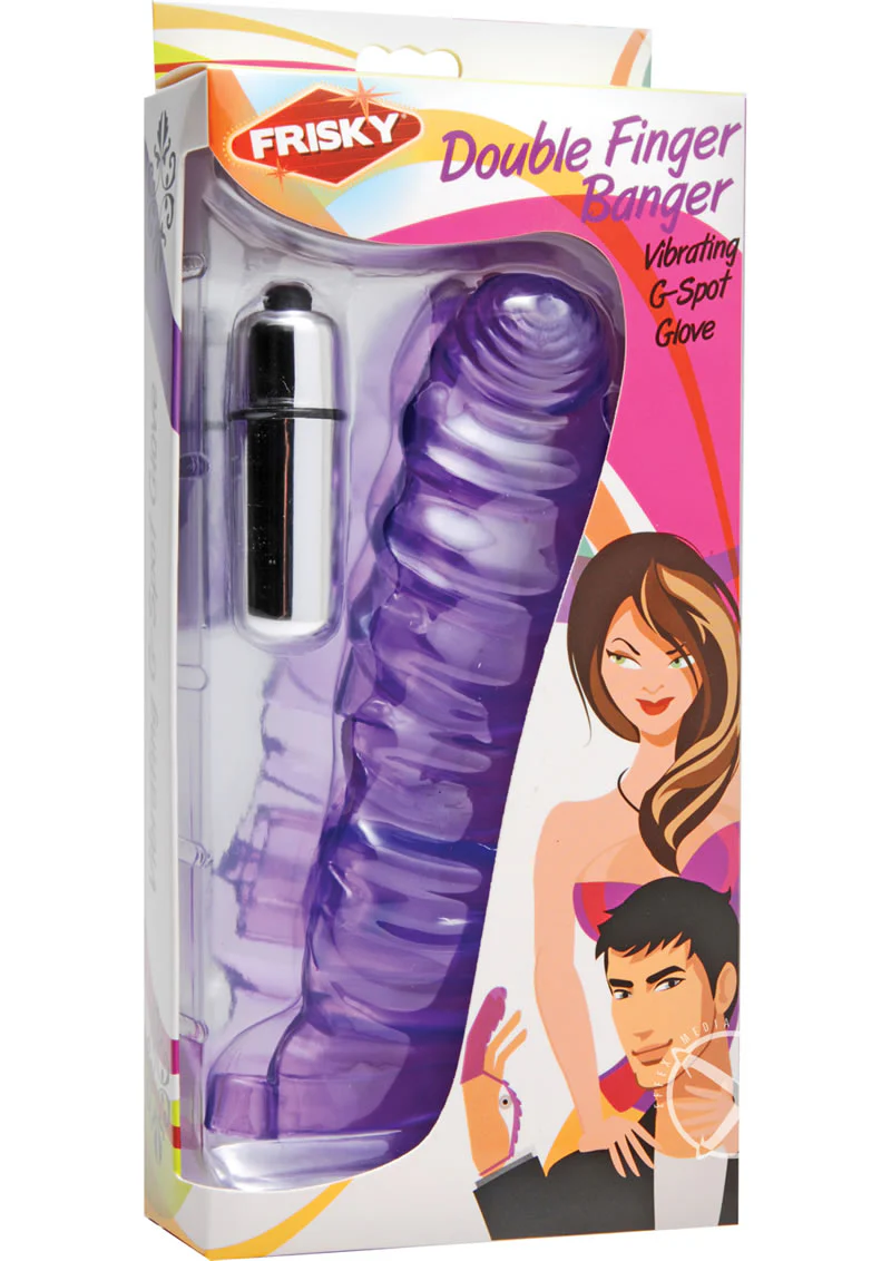 Frisky Double Finger Banger Vibrating G-Spot Glove - Image 3