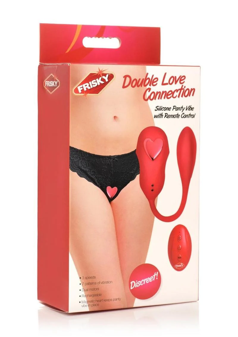 Frisky Double Love Connection Remote Controlled Panty Vibe - Image 4