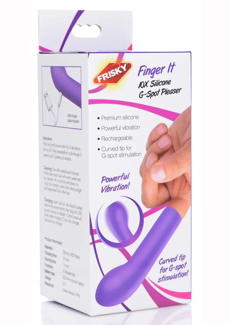 Frisky Finger It 10x Silicone Rechargeable G-Spot Pleaser Vibrator - Image 2